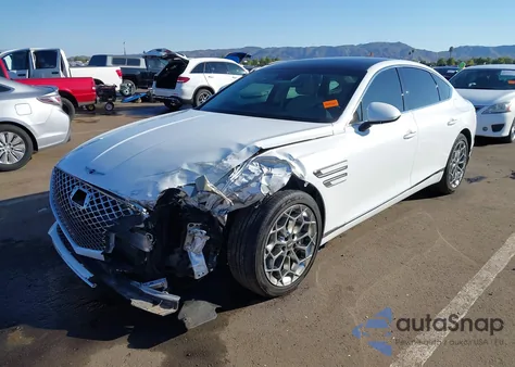 2021 Genesis G80 3.5T Rwd z USA, uszkodzony, nr VIN KMTGC4SD0MU073530